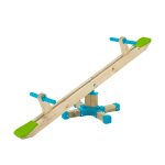 Trbuchet  bascule rotatif bois fsc marron - vert