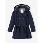 Trench fille avec capuche amovible marine Trench fille avec capuche amovible marine