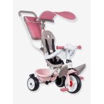 Tricycle baby balade plus - smoby rose