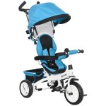 Tricycle enfant �volutif pare - soleil pliable canne t�lescopique amovible acier bleu bleu