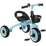 Tricycle enfant multi - �quip� garde - boue sonnette panier p�dales antid�rapantes si�ge r�glable avec ...