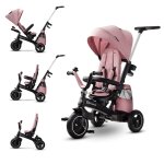 Tricycle �volutif kinderkraft easytwist 5 en 1 avec si�ge rotatif 360�, roues pu increvables et capote ...
