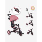 Tricycle explorer pliable 4 en 1 - rose