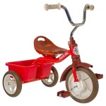 Tricycle en métal avec benne transporter italtrike rouge Tricycle en métal avec benne transporter italtrike rouge