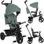 Tricycle poussette haari jusqu � 25 kg avec si�ge r�versible, panier et sac green sage
