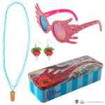 Trio d'accessoires de luna lovegood - harry potter rose