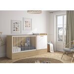 Trio chambre lit + commode + armoire arthur chne artisan