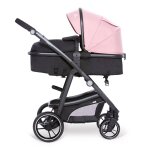 Trio convertible poussette - nacelle - sige auto two + 2 rose
