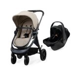 Trio poussette, nacelle, et sige auto happy beige