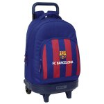 Trolley gar�on avec sac � dos amovible fc barcelone ecusson 45 cm bleu / rouge