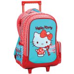 Trolley � roulettes hello kitty 46 cm poigne te lescopique rouge
