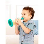 Trompette pixel interactif turquoise