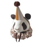 Troph�e mural panda en lin d�coration chambre b�b� enfant beige