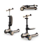 Trottinette 2 - en - 1 halley 2, avec si�ge �volutive pliable, direction par inclinaison, guidon r�glable, ...