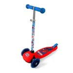 Trottinette 3 roues enfant spider - man rouge / bleu