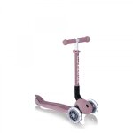Trottinette 3 roues junior foldable lights ecologic rose berry