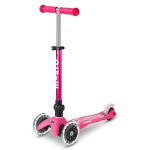 Trottinette 3 roues mini micro deluxe pliable led rose