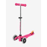 Trottinette 3 roues mini micro plus led micro rose