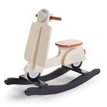 Trottinette cheval � bascule beige cr�me