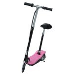 Trottinette lectrique enfant pliable 120w 10 km / h max. hauteur guidon et selle rglable rose