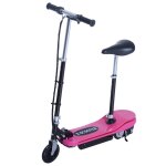 Trottinette lectrique pliable enfant 120w 10km / h max. lumire led hauteur guidon et selle rglable ...