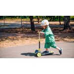 Trottinette enfant 3 roues avec roues led et hauteur r�glable - d�s 3 ans green lime