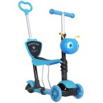 Trottinette enfant volutive 3 roues - hauteur guidon rglable - canne telescopique - selle dossier amovible ...