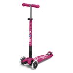Trottinette enfant maxi micro deluxe pliable led baie rouge