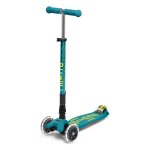 Trottinette enfant maxi micro deluxe pliable led bleu p�trole
