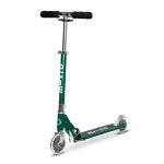 Trottinette enfant micro sprite roues led vert sapin