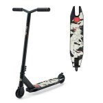 Trottinette freestyle kinderkraft solis avec roulements abec - 9, roues pu 100 mm, guidon en y, frein ...