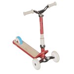 Trottinette glider, pour les enfants de 3 � 8 ans. rouge