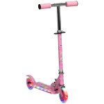 Trottinette pliable enfant roues repose - pied led frein À friction arrière hauteur guidon réglable 4 ... Trottinette pliable enfant roues repose - pied led frein À friction arrière hauteur guidon réglable 4 ...