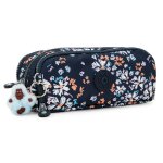 Trousse � crayons nylon kipling 3 zips 32 emplacements noir / blanc / bleu / orange