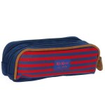 Trousse double gar�on 22 cm - 2 cpt bleu rouge