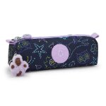 Trousse fille kipling freedom unicorn star 22 cm - 1 compartiment zip bleu / violet