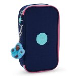 Trousse fille kipling tissu synth�tique imprim� resort navy bleu / rose / bleu