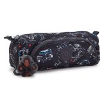 Trousse gar�on 2 compartiments kipling cute jungle fun race 22 cm noir / blanc / bleu