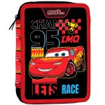 Trousse gar�on cars avec fournitures compl�tes blanc / rouge / bleu