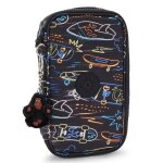 Trousse gar�on kipling tissu synth�tique imprim� noir / bleu / blanc