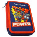 Trousse garnie power rangers illustration officielle noir / rouge / jaune