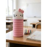 Trousse hello kitty enfant 13 x 6 x 6 cm rose