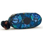 Trousse kipling duobox 20 cm design singe et feuilles 14 porte - stylos bleu