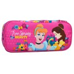 Trousse princesses beauty 2 compartiments zipp�s disney princess 23 cm rose