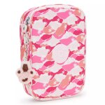 Trousse rectangulaire grande capacit� nylon rose