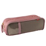 Trousse rectangulaire kickers girl 22 cm 2 compartiments multicolore