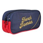 Trousse rectangulaire mixte colorblock rouge colorblock rouge