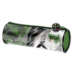 Trousse ronde maui & sons imprim�e tissu jungle skate 21 cm gris / vert / noir