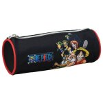 Trousse ronde one piece 21 cm � zip m�tal doublure noir
