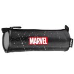 Trousse ronde spider - man polyester motif toile daraign�e noir / blanc